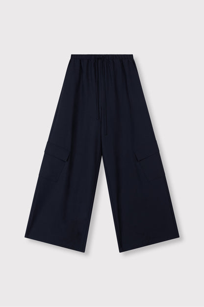 Pants Mila Wide Leg Navy voor dames