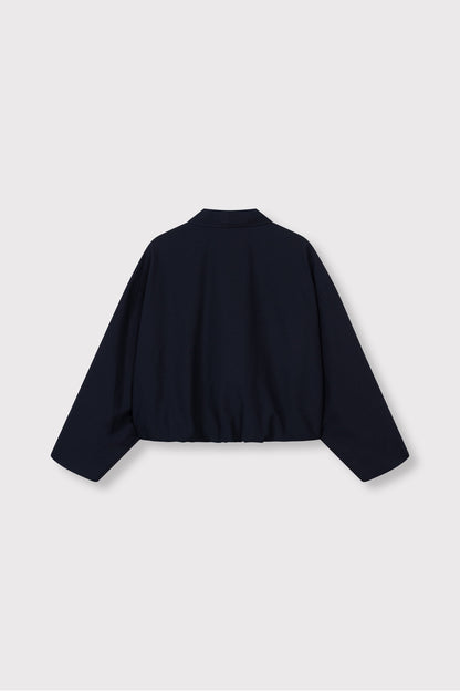Jacket Deni Zipper Navy voor dames