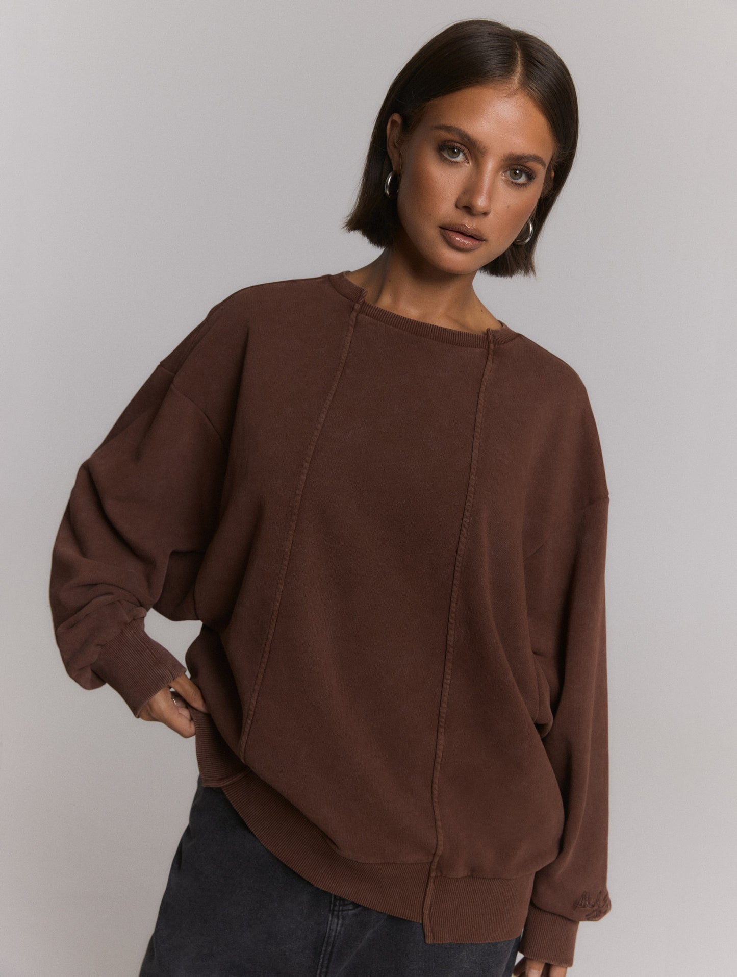 Sweater Senna Brown voor dames
