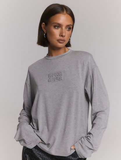 Longsleeve Stitch Grey voor dames