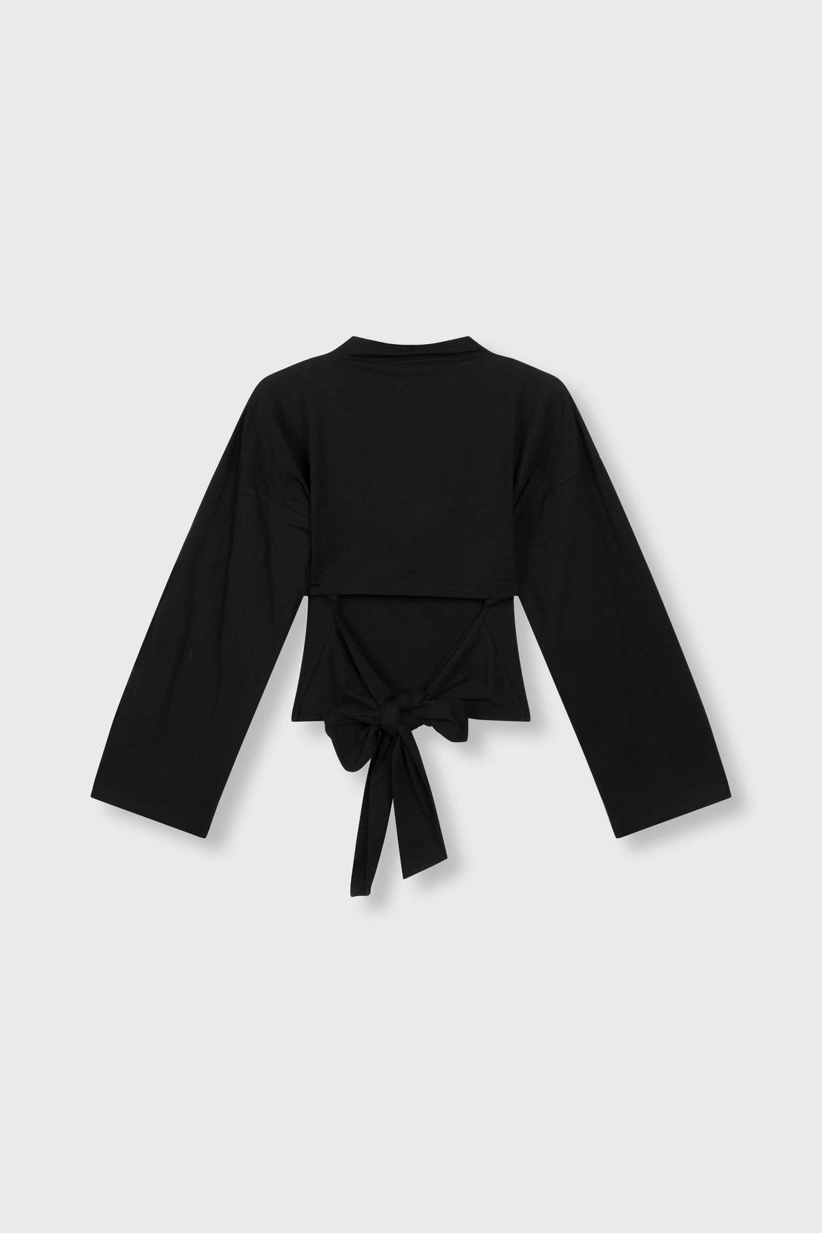 Longsleeve Feather Tie Black voor dames