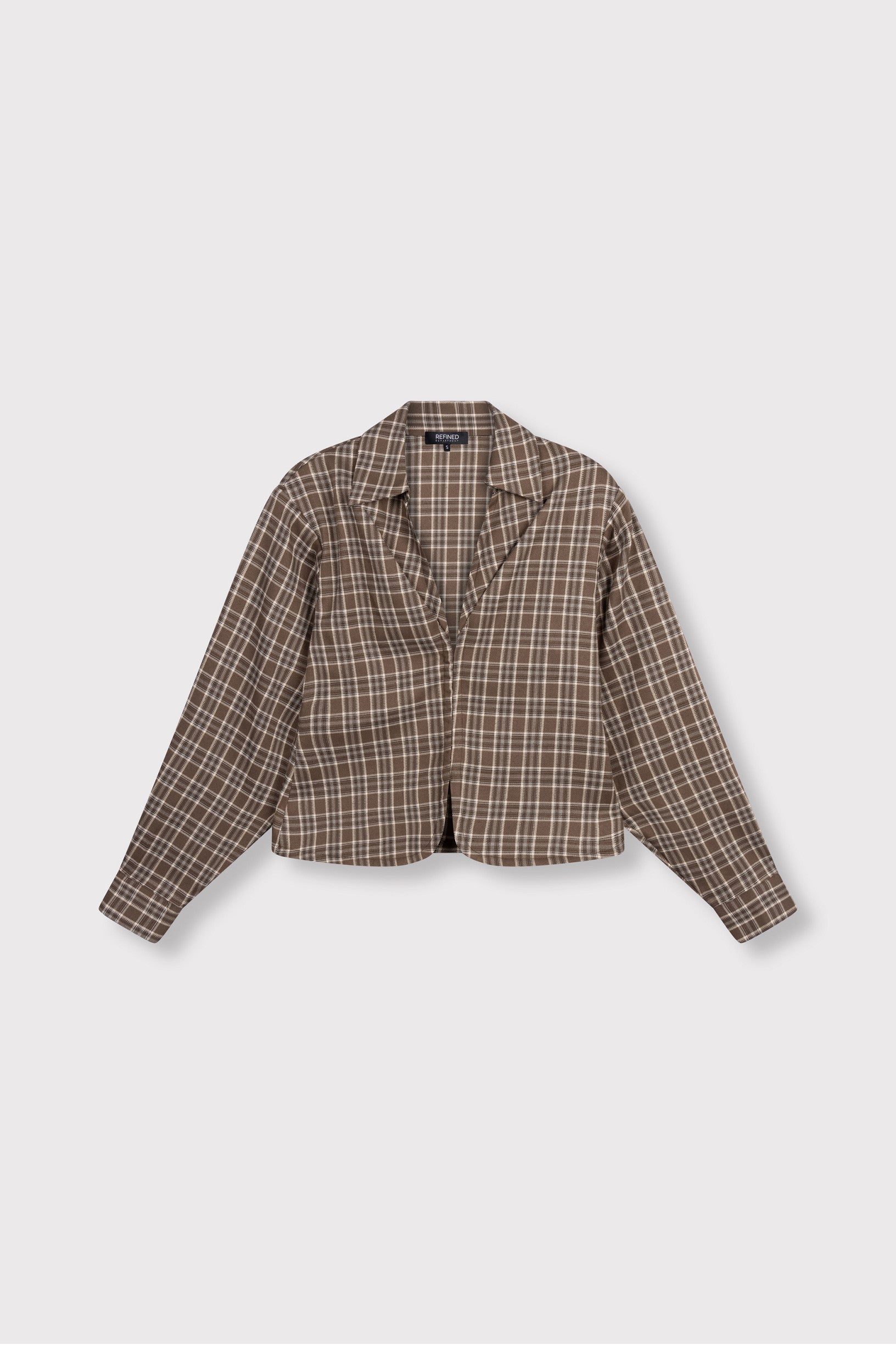 Blouse Syd Check Brown voor dames