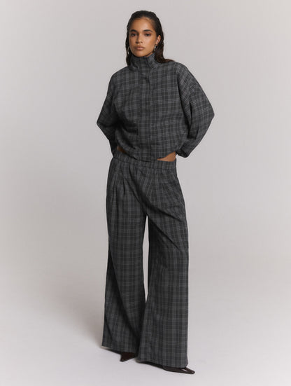 Pants Zoei Check Grey voor dames