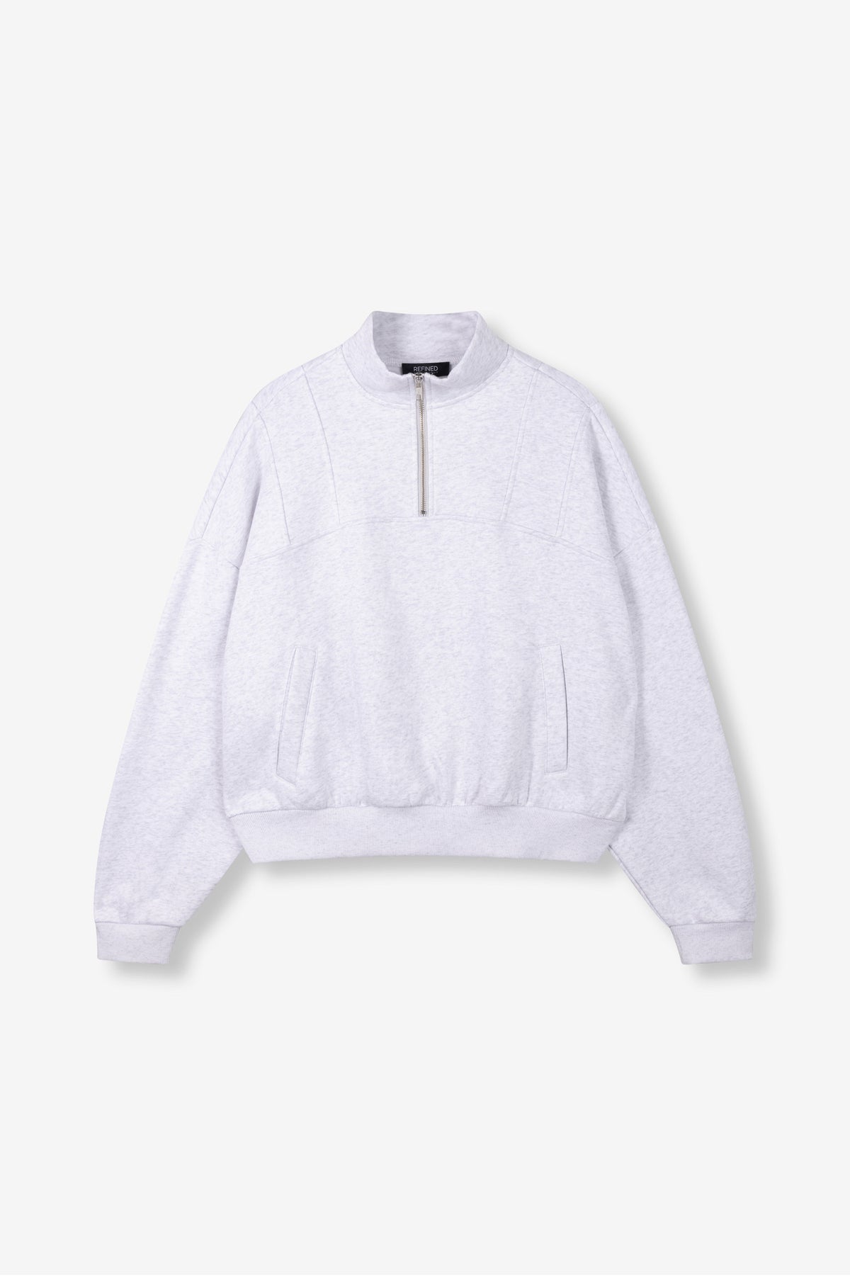 Sweater Bianca Zip Grey voor dames