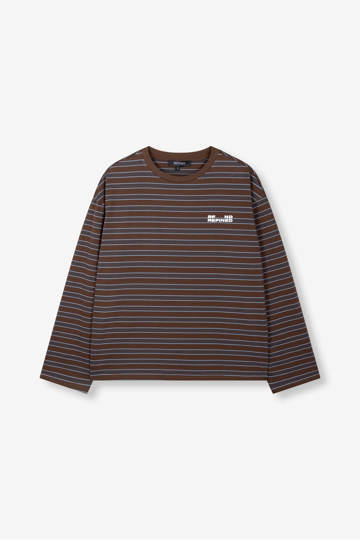Longsleeve Amelie Stripe Brown voor dames
