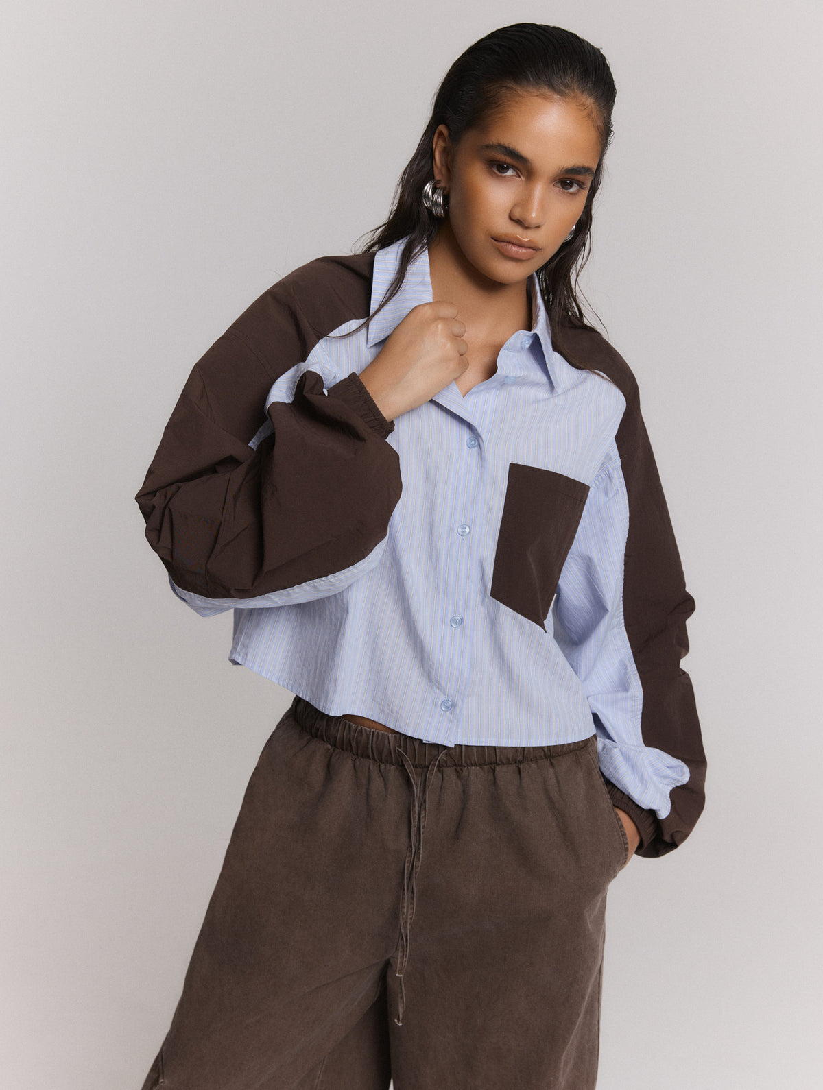 Blouse Noor Stripe Blue voor dames