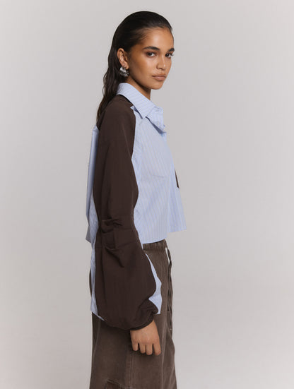 Blouse Noor Stripe Blue voor dames