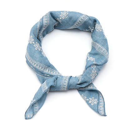 Sjaaltje Cotton Lightblue voor dames
