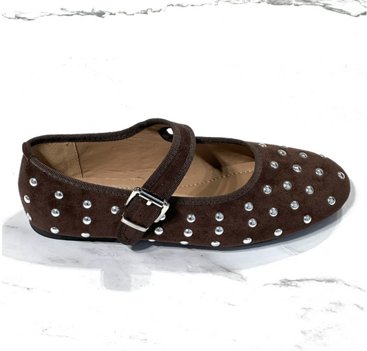 Ballerina Studs Bruin voor dames