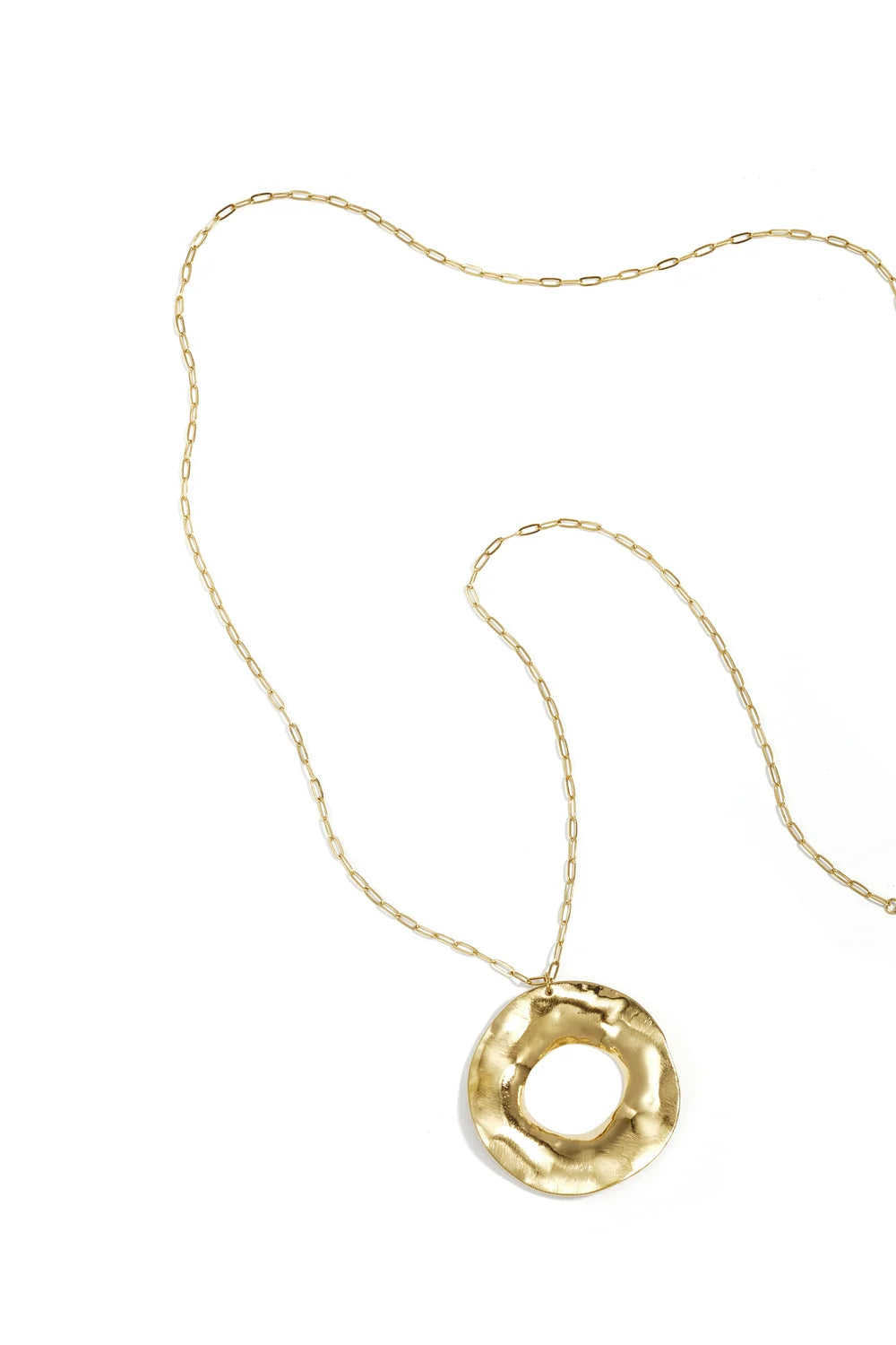 Necklace Circle Long Gold voor dames