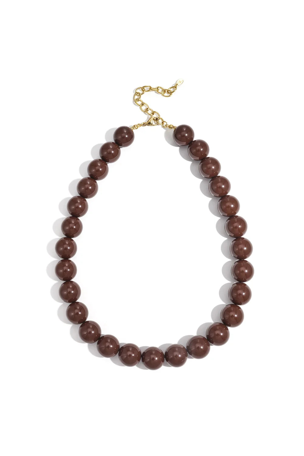Necklace Beads Short Brown voor dames