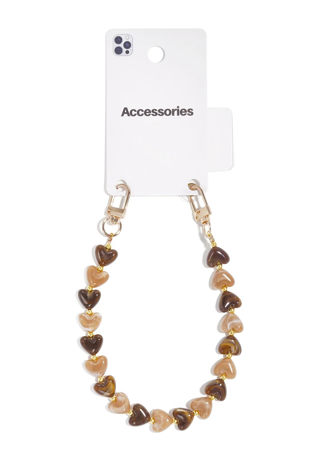 Telefoonkoord Hart Beige voor dames