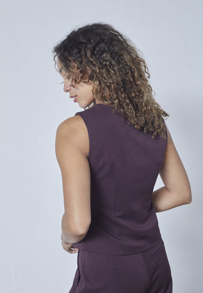 Gilet Gata Bordeaux voor dames