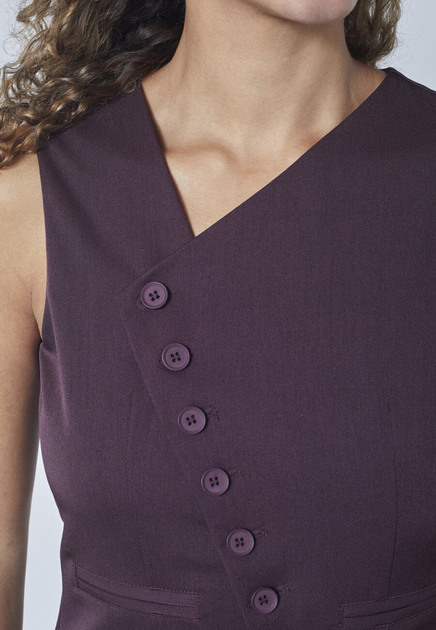 Gilet Gata Bordeaux voor dames