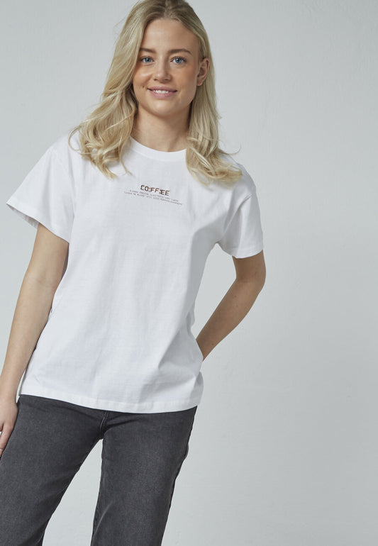 T-shirt Pein Wit voor dames
